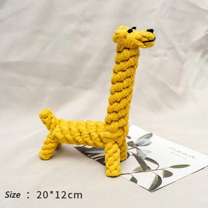 Rope Animal Dog Toy Bite Resistant Teeth Cleaning