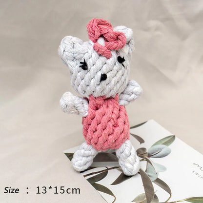 Rope Animal Dog Toy Bite Resistant Teeth Cleaning