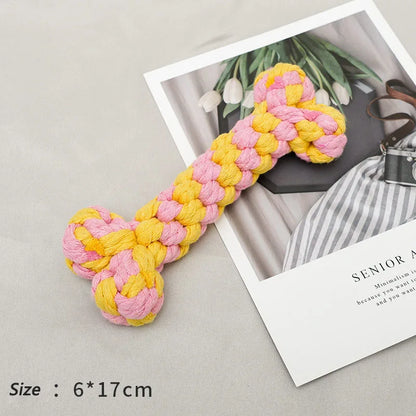 Rope Animal Dog Toy Bite Resistant Teeth Cleaning