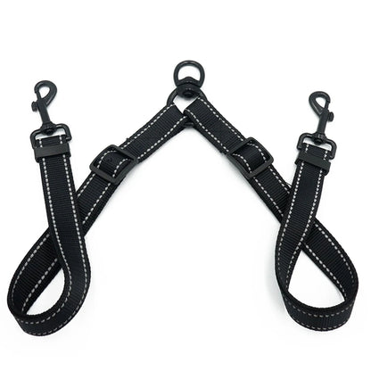 Heavy Duty Nylon  Double Leash Coupler for Large Dog