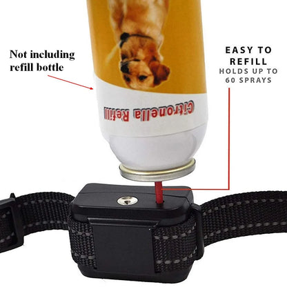 Dog Citronella Spray Bark Collar Rechargeable Waterproof