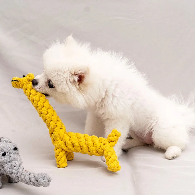 Rope Animal Dog Toy Bite Resistant Teeth Cleaning