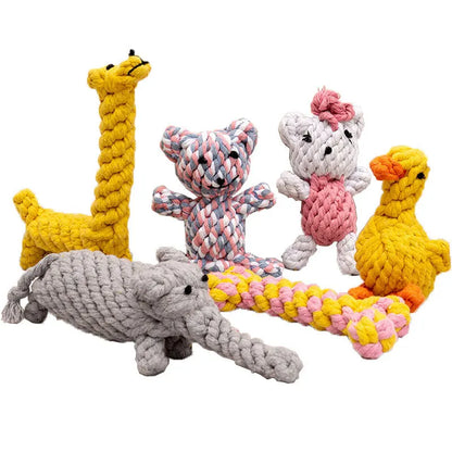 Rope Animal Dog Toy Bite Resistant Teeth Cleaning