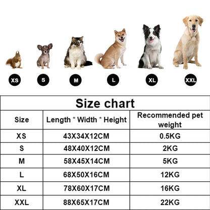 Sofa Bed for Dog Cat Square Plush Kennel