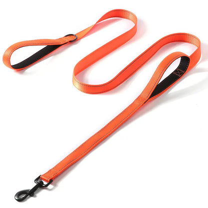 Double Handle Heavy Duty Nylon Dog Leash For Dog