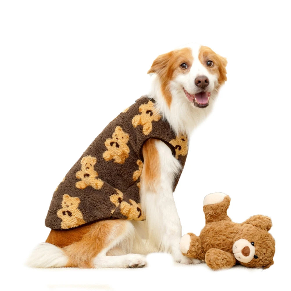 Pet Warm Flannel Clothes Pet Winter Coat for Dog and Cat