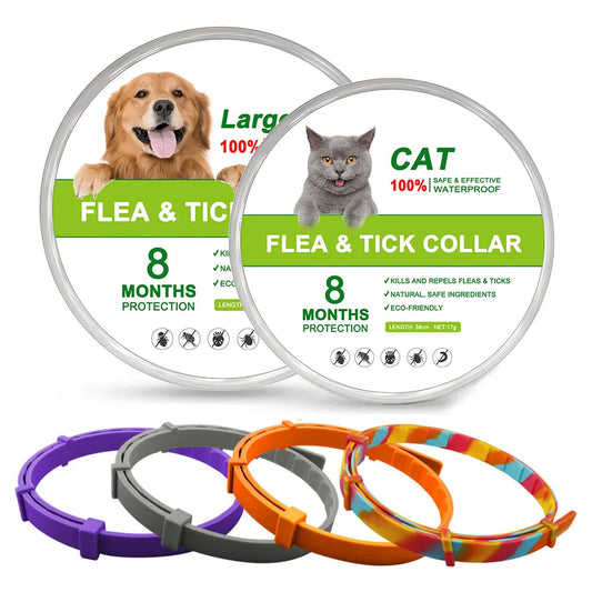 Flea Collar for Dog and Cat Natural Long-Term Protection