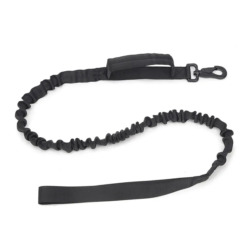 Military-grade dog collars black leash
