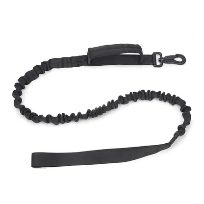 Military-grade dog collars black leash
