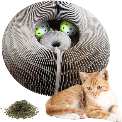 Magic Corrugated Cat Scratching Toy with Ball