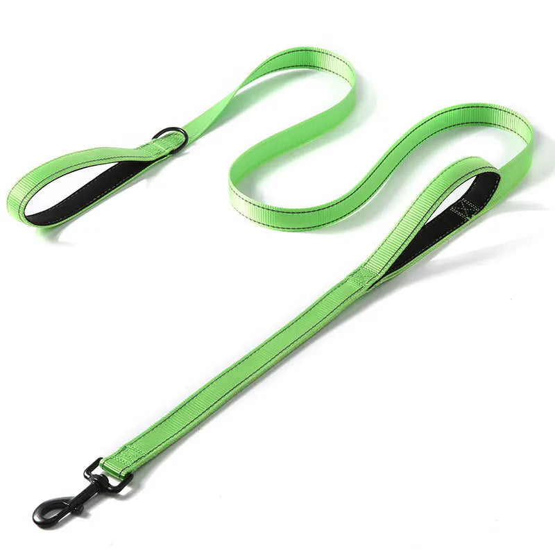 Double Handle Heavy Duty Nylon Dog Leash For Dog