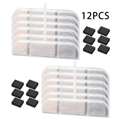 6/12 Pack Cat Water Fountain Replacement Filters