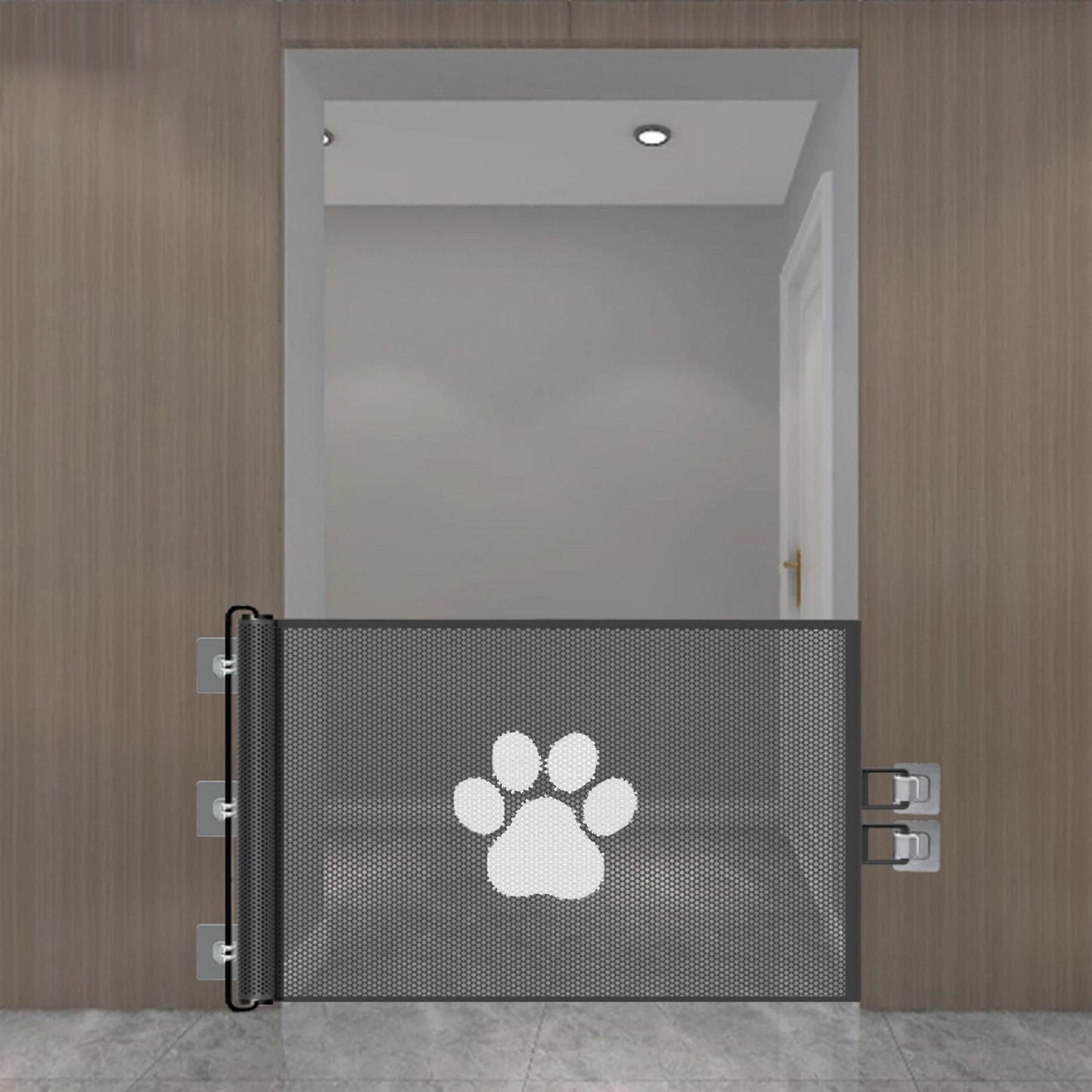 Retractable Pet Door Mesh Dog Fence