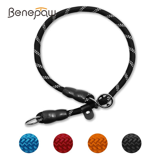 Dog Slip Collar No Pull Reflective Martingale Sliding Stopper