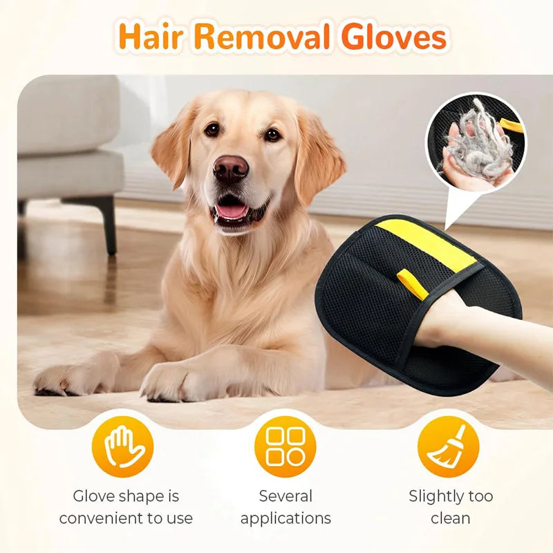 Pet Hair Cleaning And Collection Gloves