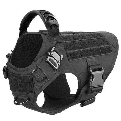 Military Large Dog Tactical Harness Training Pet Vest