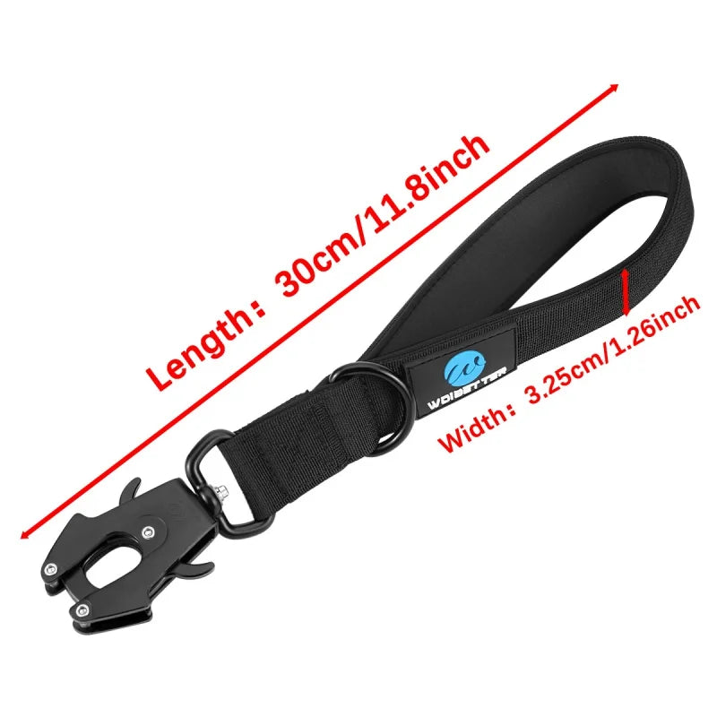 Dog Neck Leash - Nylon Short Walking Traffic Lead for Large Dog