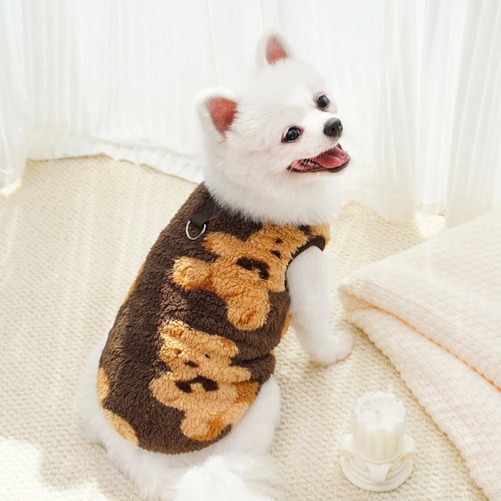 Pet Warm Flannel Clothes Pet Winter Coat for Dog and Cat