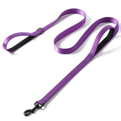 Double Handle Heavy Duty Nylon Dog Leash For Dog