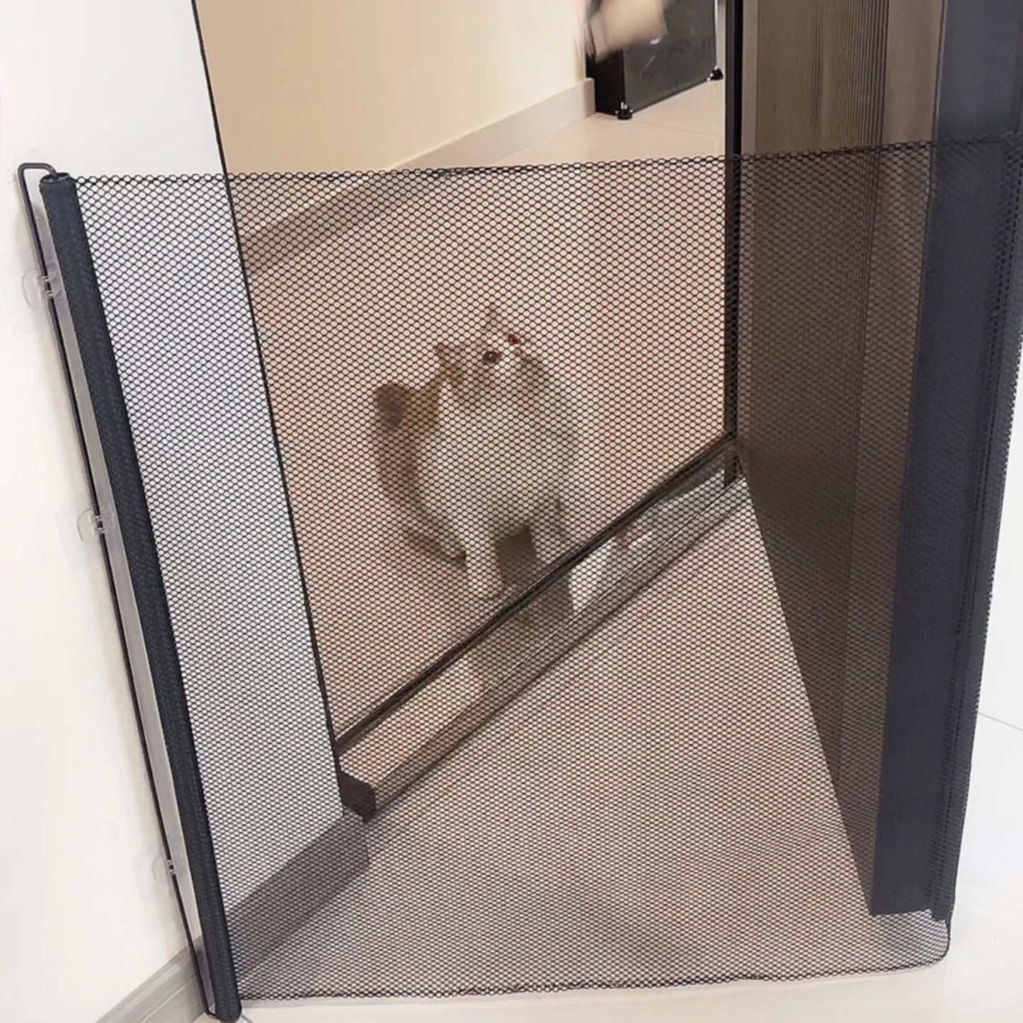 Retractable Pet Door Mesh Dog Fence