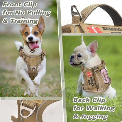 Outdoor Training Tactical Dog Harness for Small Dogs