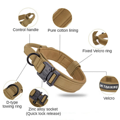 Military-grade dog collars description