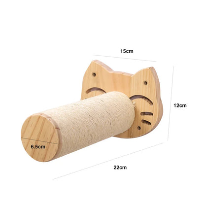 Wall Mounted Cat Hammock Bed and Scratching Post