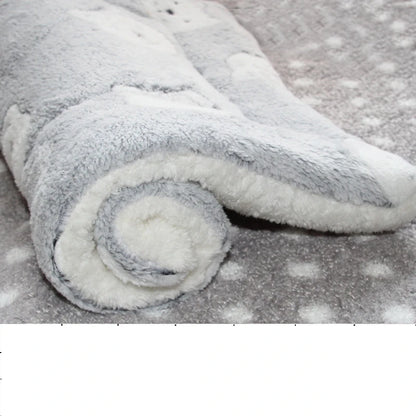 Large Flannel Dog Bed Sleeping Mat: Thickened Rug for Small to Large Pets