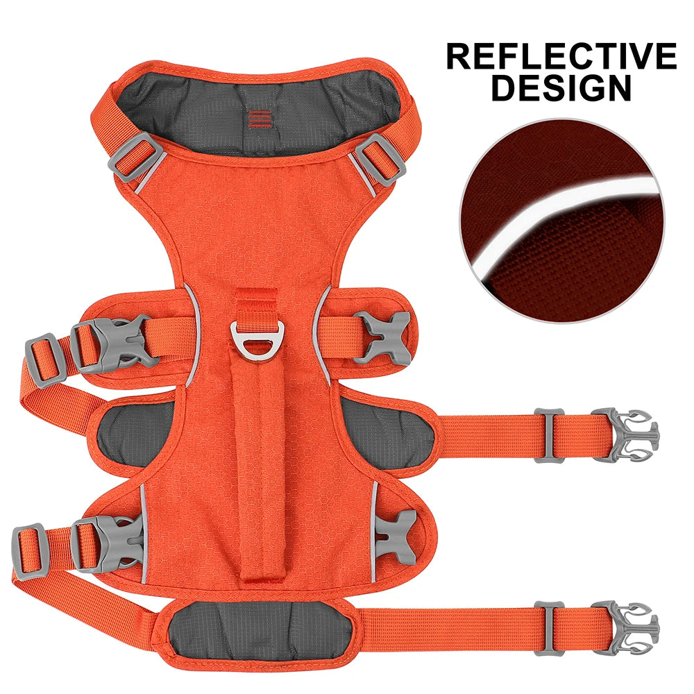 Reflective Dog Harness Nylon Pet Vest With Handle for Small Medium Dogs