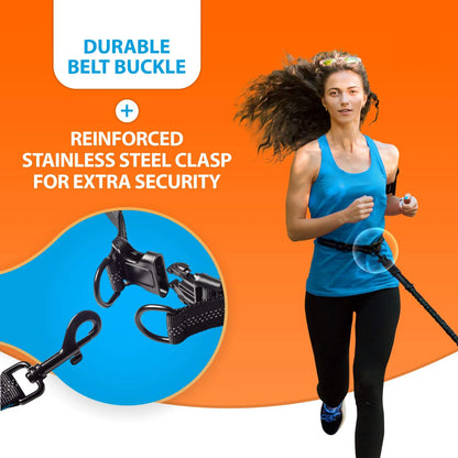 Dual Leads Hands Free Shock Absorbing Dog Leash