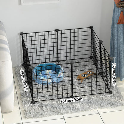 Dog cage Wire mesh fence indoor pet escape barrier