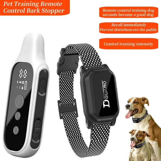 Dog Training Collar Waterproof Rechargeable Electric Shock Vibration