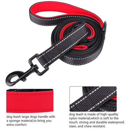Double Handle Heavy Duty Nylon Dog Leash For Dog
