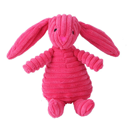 Rabbit plush dog toys 