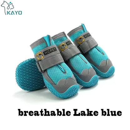 Dog Shoes Reflective Waterproof Anti-slip Footwear For Medium Large Dog