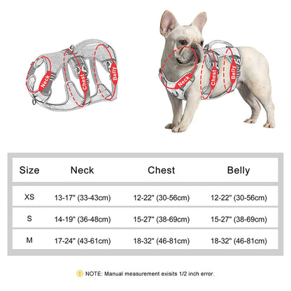 Reflective Dog Harness Nylon Pet Vest With Handle for Small Medium Dogs
