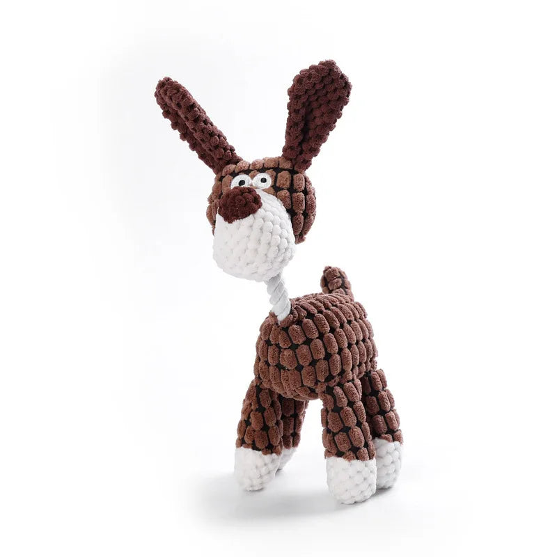 Brown plush dog toys 