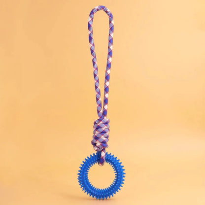 Blue colour dog tug toy