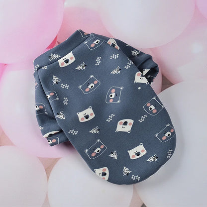 Winter Print clothes for Puppy, Small Medium dog and cat