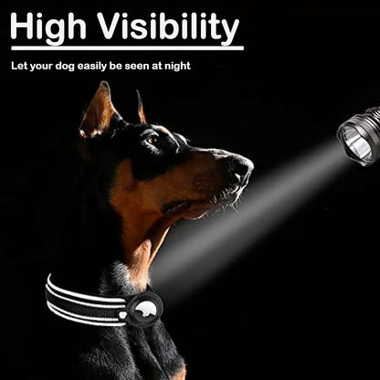 Apple Airtag Pet Dog Collar Anti-Lost Reflective WaterProof