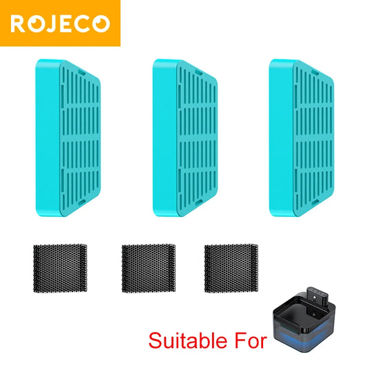 ROJECO Water Fountain Replaceable Filter For 2.2L Wireless Cat Water Fountain