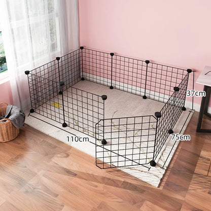 Dog cage Wire mesh fence indoor pet escape barrier
