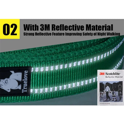 Truelove Dog Leash Reflective Nylon Mesh Soft Padded