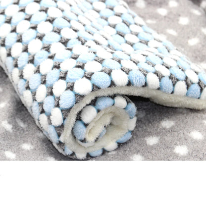 Large Flannel Dog Bed Sleeping Mat: Thickened Rug for Small to Large Pets