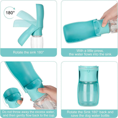 Foldable Dog Water Bottle for Outdoor Walking
