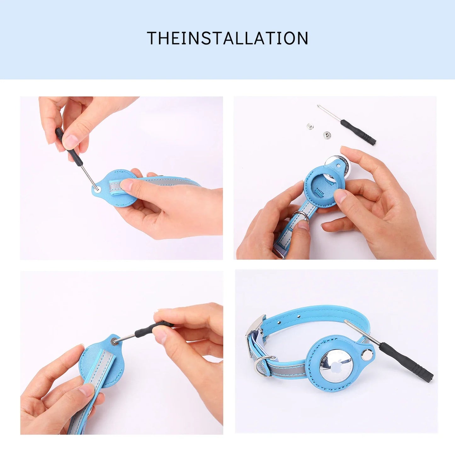 Cat Collar with Airtag Protective Case