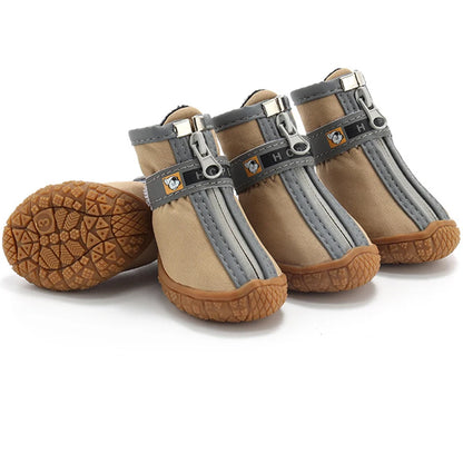 Small Dog Shoes Non-Slip Soles Thick Plush Protection