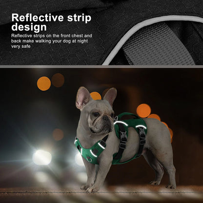 Reflective Dog Harness Nylon Pet Vest With Handle for Small Medium Dogs