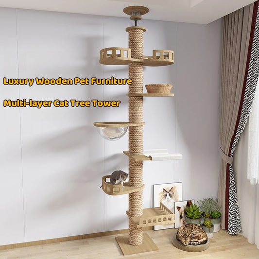 Cat Tree Tower Scratcher and Hammock
