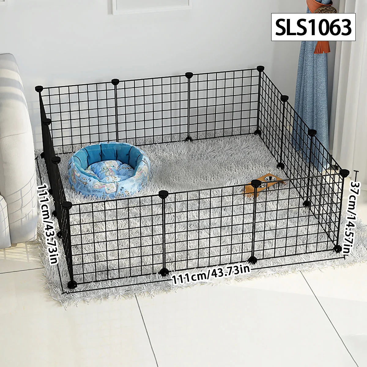 Dog cage Wire mesh fence indoor pet escape barrier